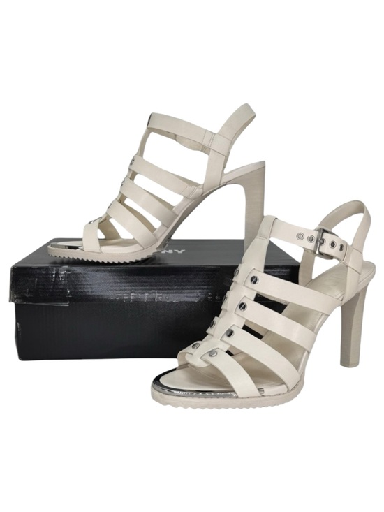 Dkny Shoes - DKNY Bria Cream Leather Strappy Womens Heels Size 11M
